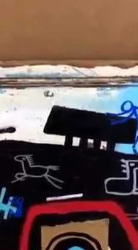  – street art in Barcelona: scene from the Art Is Trash video by Francisco de Pájaro