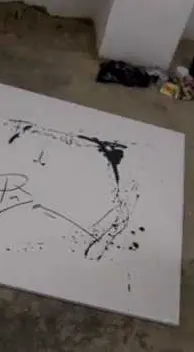 Art is Trash - Francisco de Pajaro – street art in Barcelona: scene from the Art Is Trash video by Francisco de Pájaro