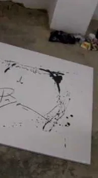 – street art in Barcelona: scene from the Art Is Trash video by Francisco de Pájaro