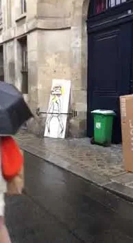  – street art in Barcelona: scene from the Art Is Trash video by Francisco de Pájaro