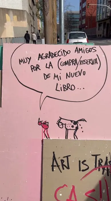 DASHBOOK.es #franciscodepajaro #art #arteurbano Dashbook.es – street art in Barcelona: scene from the Art Is Trash video by Francisco de Pájaro