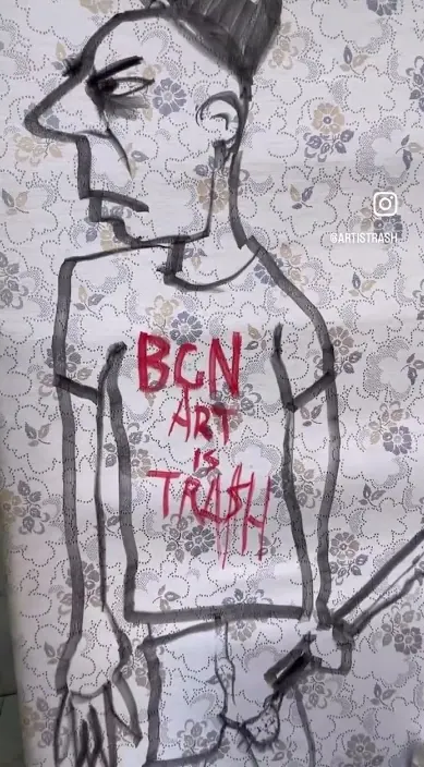 DEPREDADORES EN PRIMAVERA #franciscodepajaro #art #arteurbano Depredadores en primavera – street art in Barcelona: scene from the Art Is Trash video by Francisco de Pájaro