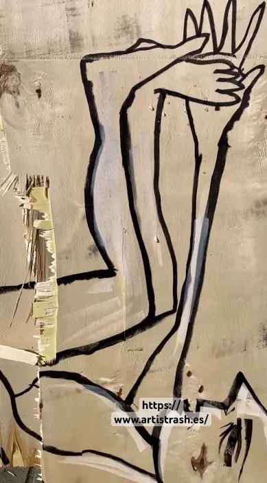EL CONFORT #arteurbano #trashart #franciscodepajaro #art El confort – street art in Barcelona: scene from the Art Is Trash video by Francisco de Pájaro