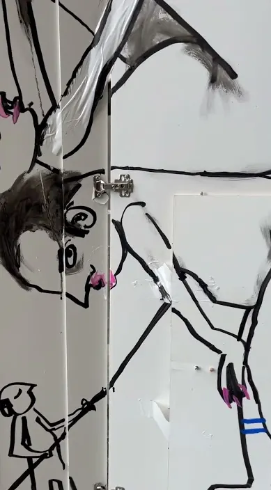 Escupir es mi firma – street art in Barcelona: scene from the Art Is Trash video by Francisco de Pájaro