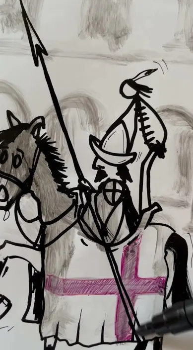 Extremadura – street art: scene from the Art Is Trash video by Francisco de Pájaro