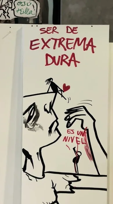 Extremadura – street art: scene from the Art Is Trash video by Francisco de Pájaro