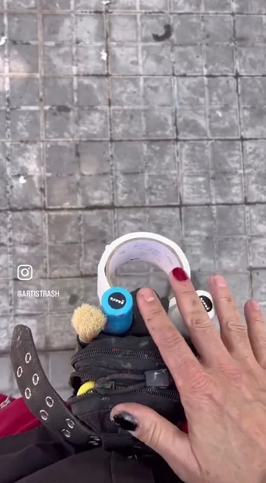 FOLLarte – street art in Barcelona: scene from the Art Is Trash video by Francisco de Pájaro