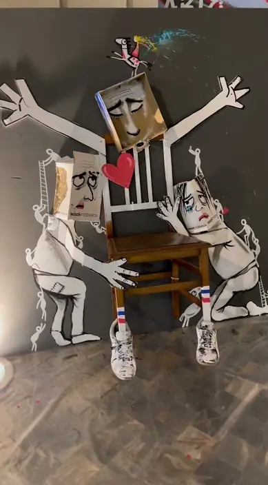 FUNDACIÓN CAJAMURCIA, Cartagena #arteurbano #trashart #franciscodepajaro Fundación cajamurcia, cartagena – street art in Barcelona: scene from the Art Is Trash video by Francisco de Pájaro