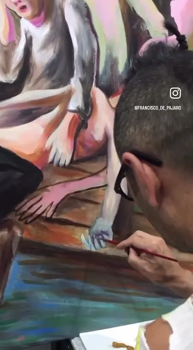 LA BALSA DE LA MEDUSA #franciscodepajaro #art La balsa de la medusa – street art in Barcelona: scene from the Art Is Trash video by Francisco de Pájaro