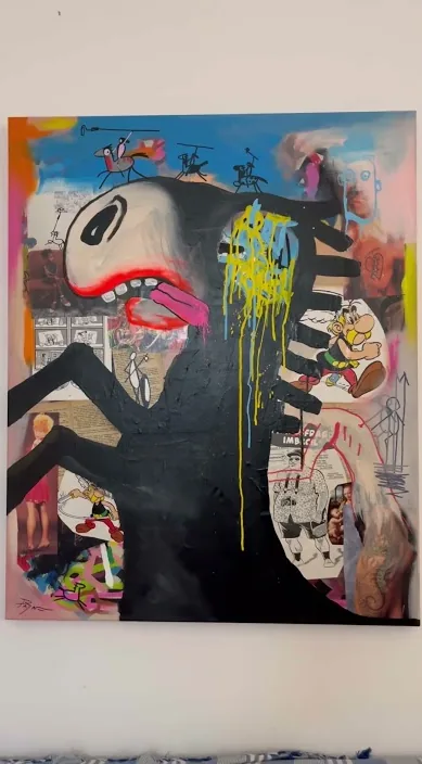 La cocina – street art in Barcelona: scene from the Art Is Trash video by Francisco de Pájaro