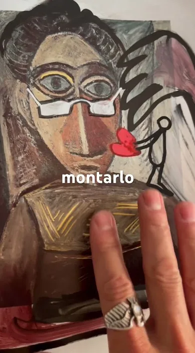 Las señoritas – street art in Barcelona: scene from the Art Is Trash video by Francisco de Pájaro