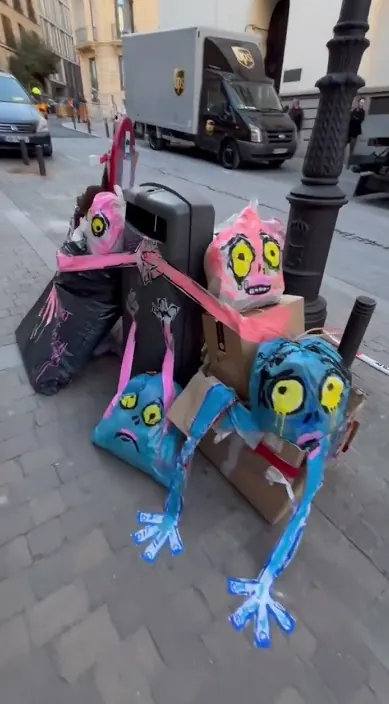Madrid es – street art: scene from the Art Is Trash video by Francisco de Pájaro