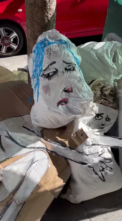 Madrid es – street art: scene from the Art Is Trash video by Francisco de Pájaro