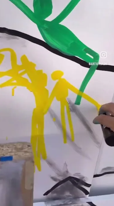 Mi carácter artístico – street art in Barcelona: scene from the Art Is Trash video by Francisco de Pájaro