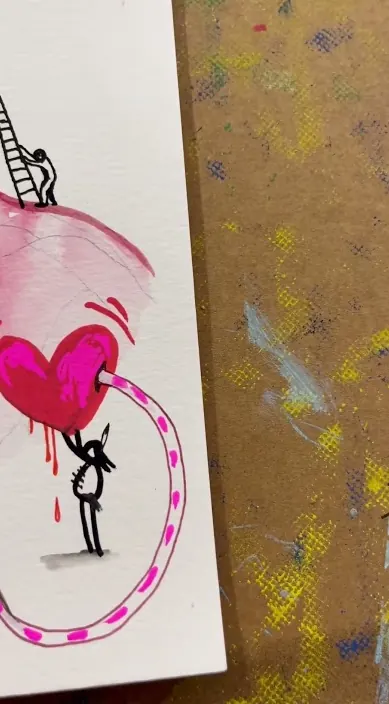 MI PADRE. www.artistrash.es #art #arte #demencia #artistrash MI PADRE. www. es – street art in Barcelona: scene from the Art Is Trash video by Francisco de Pájaro