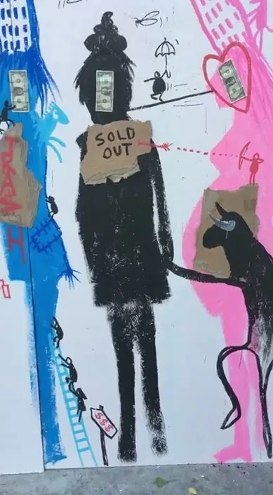 New York – street art: scene from the Art Is Trash video by Francisco de Pájaro