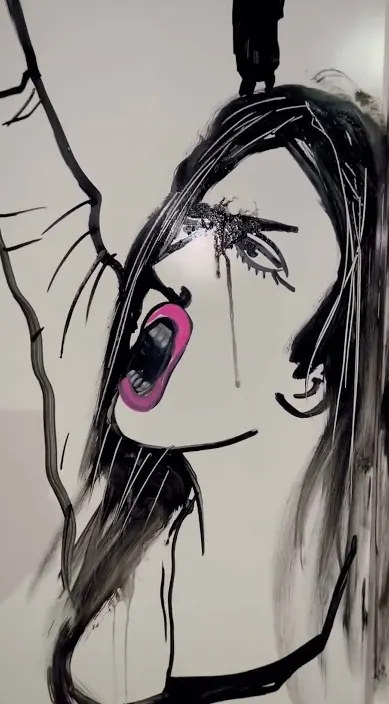 PARA LOS HIPÓCRITAS NO ESTÁ DE MODA #franciscodepajaro #arteurbano #art Para los hipócritas no está de moda – street art in Barcelona: scene from the Art Is Trash video by Francisco de Pájaro