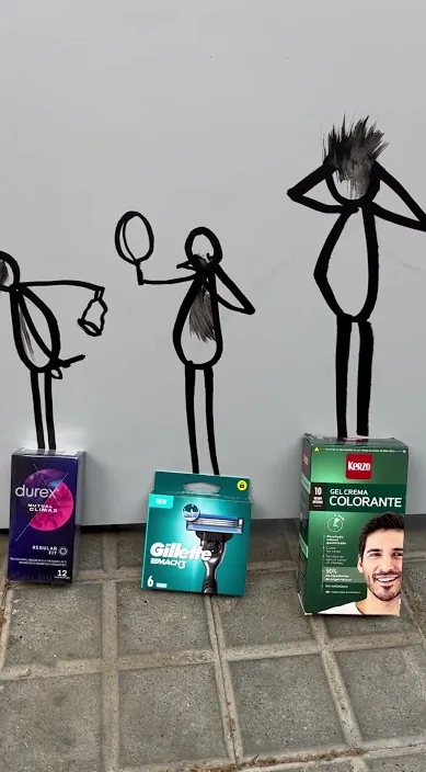 Productos cotidianos. es – street art: scene from the Art Is Trash video by Francisco de Pájaro
