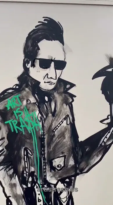 Rocker – street art in Barcelona: scene from the Art Is Trash video by Francisco de Pájaro