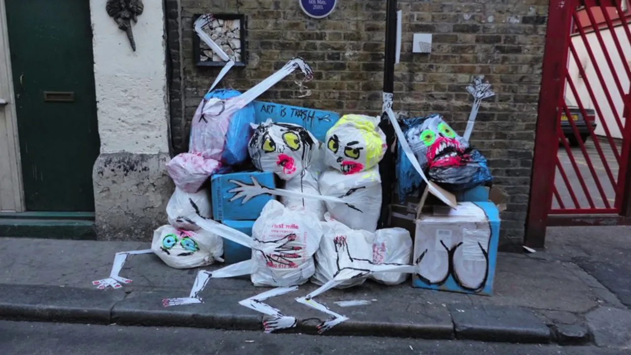 VICE Magazine Interview 2016 – street art in New York: scene from the Art Is Trash video by Francisco de Pájaro