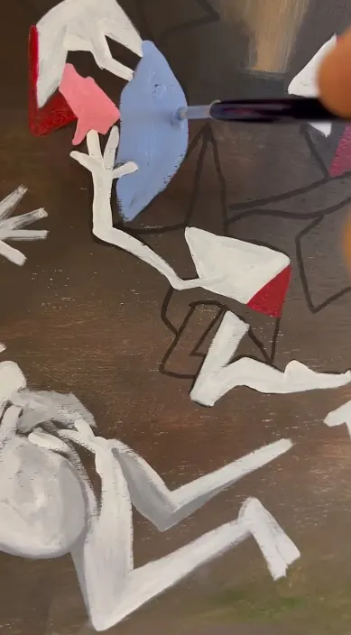 Work in progress es – street art: scene from the Art Is Trash video by Francisco de Pájaro