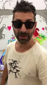 y – street art in Barcelona: scene from the Art Is Trash video by Francisco de Pájaro